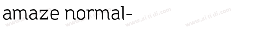 amaze normal字体转换